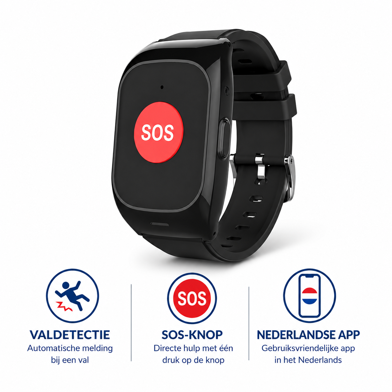 WatchSafer Nova SOS-Knop met valdetectie